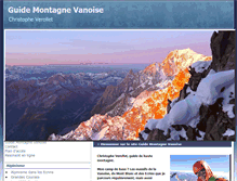 Tablet Screenshot of guide-montagne-vanoise.com